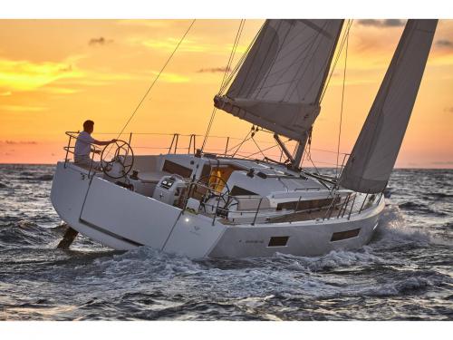 Sailing boat Sun Odyssey 440 available for charter in Keramoti Marina
