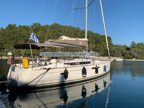 Yacht Sun Odyssey 479 available for charter in Gouvia