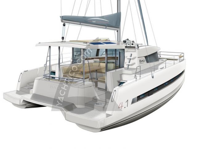Cat Bali 4.1 for rent in Gouvia Marina