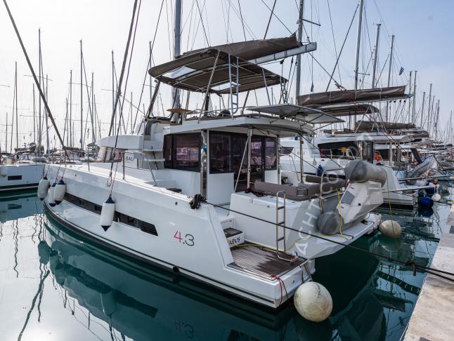 Catamaran Bali 4.3 available for charter in Lefkas