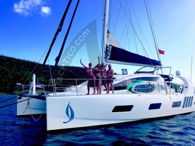 Crewed sailing Catamaran for charter in Nassau