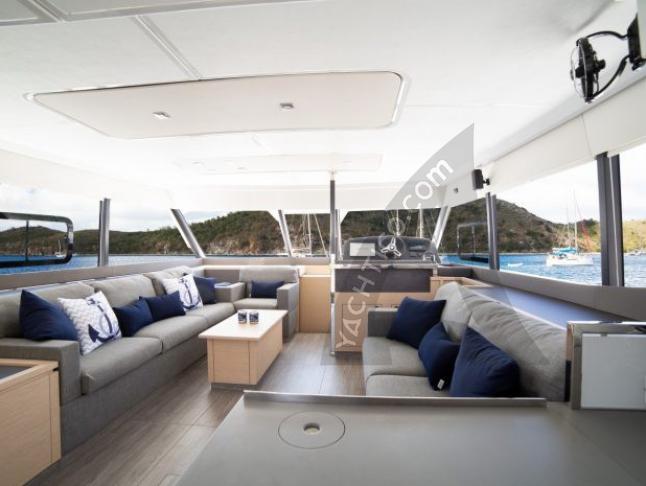 Catamaran Fountaine Pajot MY 44 for hire in Nanny Cay Marina