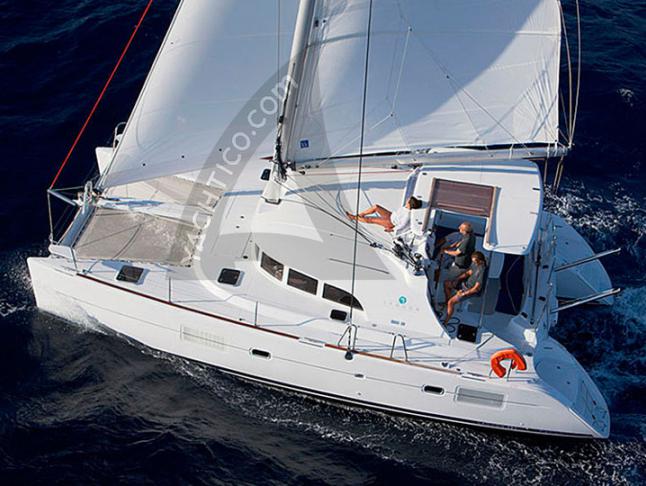 Cat Lagoon 380 available for charter in Lefkas Marina