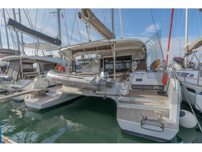 Cat Lagoon 42 available for charter in Marina Piso Livadi