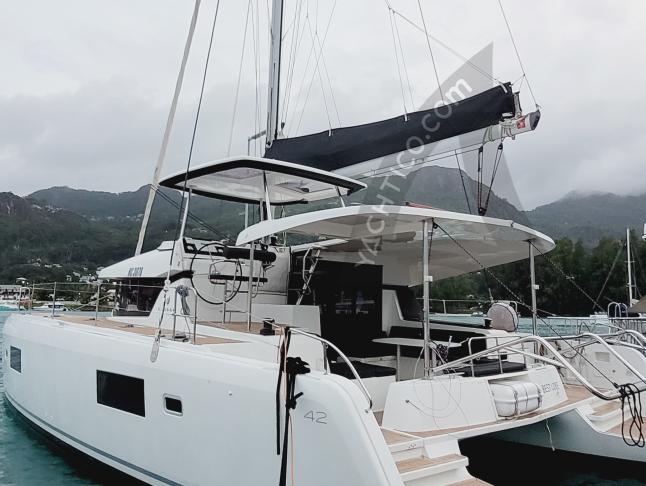 Cat Lagoon 42 available for charter in Eden Island Resort