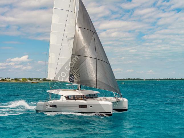 Cat Lagoon 42 available for charter in Gouvia