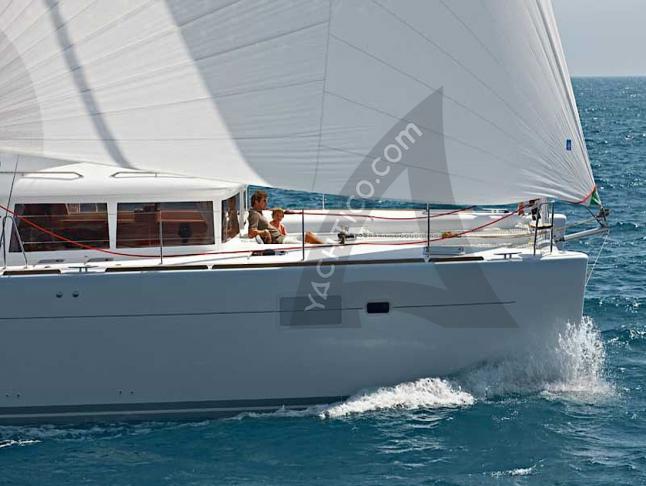 Catamaran Lagoon 450 F available for charter in Port Charles Ornano