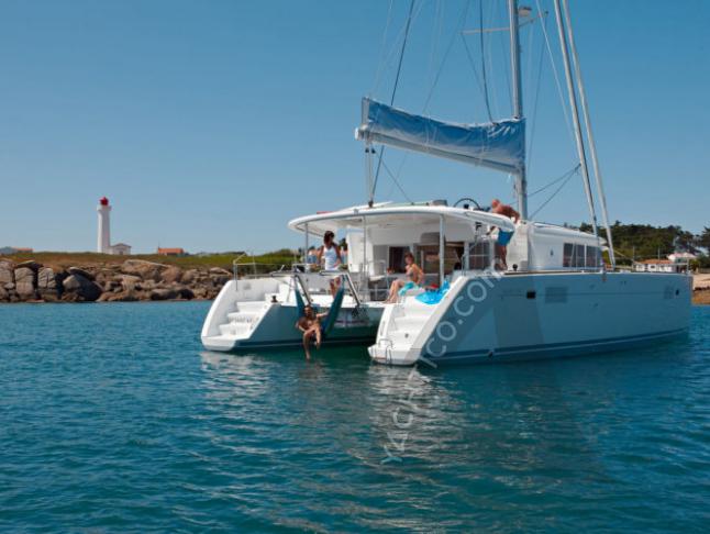 Catamaran Lagoon 450 F available for charter in Marina La Lonja