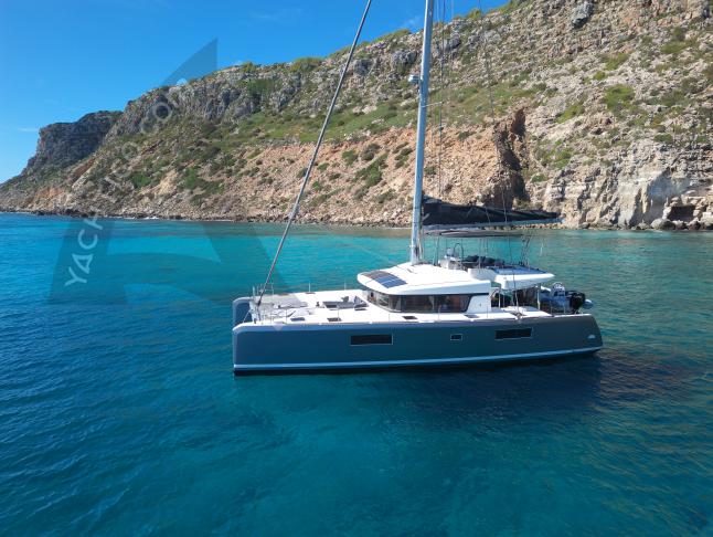 Cat Lagoon 52 F for hire in Marina Saint Eulalia