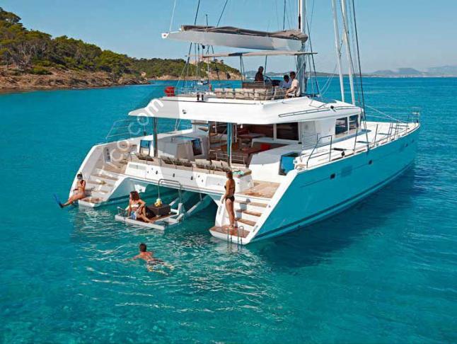 Kat Lagoon 560 in Marina Mandalina yacht charter