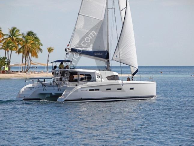 Cat Nautitech 441 available for charter in Marina Anse Marcel