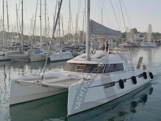 Cat Nautitech 46 Open Fly for rent in Gouvia Marina