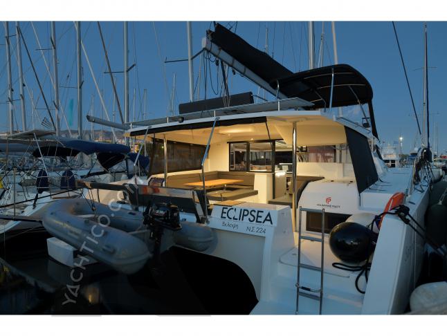 Catamaran Saona 47 available for charter in Kallithea