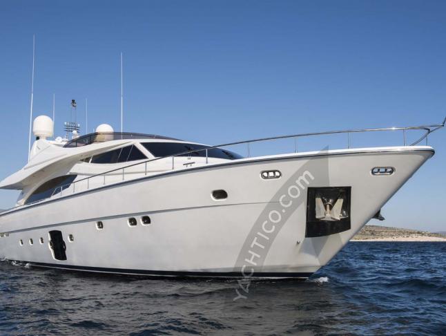Motor yacht Ferretti 881 available for charter in Athens