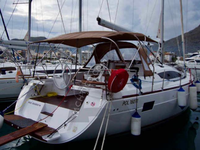 Sailing boat Elan 45 Impression for hire in Port de Pollenca town
