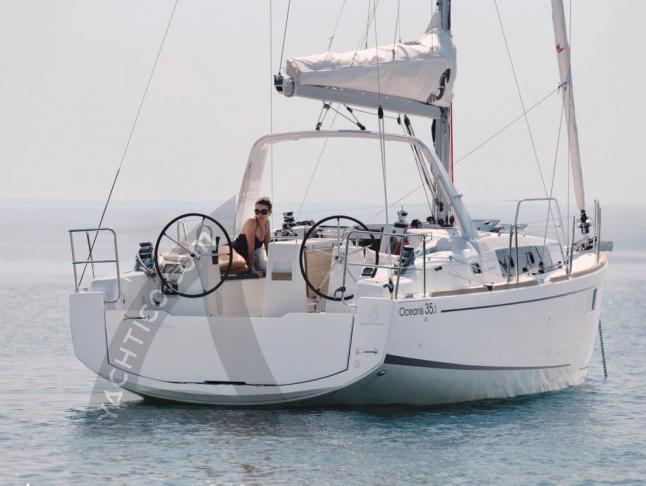 Sailing boat Oceanis 351 available for charter in Trogir
