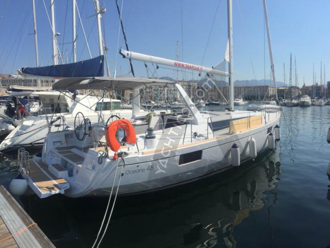 Sailing boat Oceanis 48 available for charter in Marsala Marina
