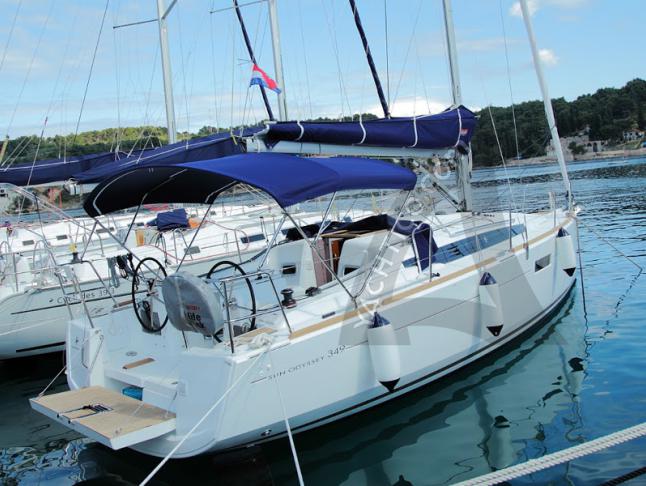 Yacht Sun Odyssey 349 available for charter in Marina Rogac
