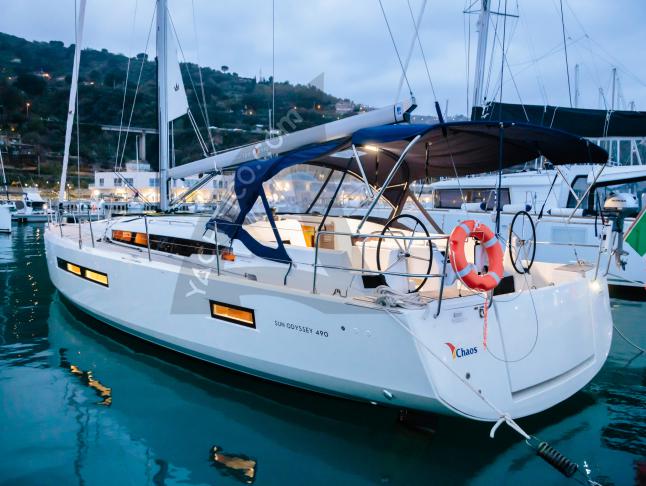 Sailing yacht Sun Odyssey 490 for rent in Capo d Orlando Marina