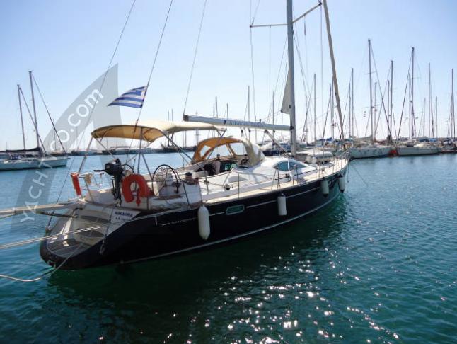Sailing yacht Sun Odyssey 54 DS for rent in Keramoti Marina