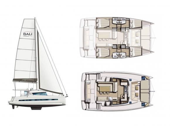 Katamaran Bali 4.1 Yachtcharter in Lavrio-162889-0