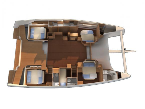 Cat Dufour Catamarans 48 for hire in Cannigione-193112-0