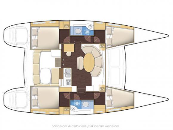 Cat Lagoon 380 available for charter in Lefkas Marina-99476-0