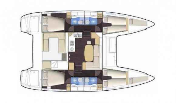 Cat Lagoon 400 S2 available for charter in Le Marin-138184-0