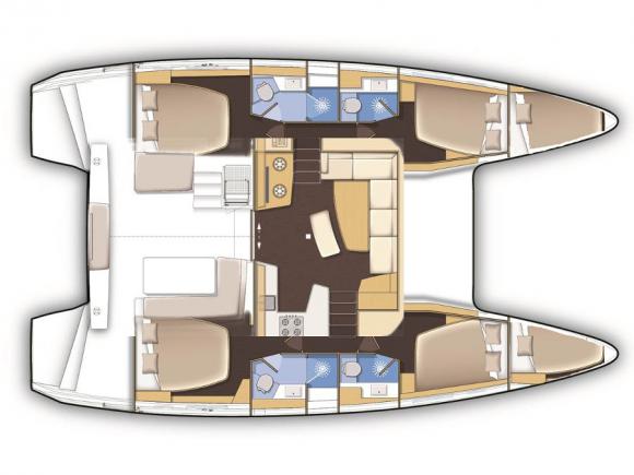 Cat Lagoon 42 for rent in Marina San Antonio-124502-0