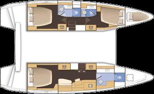 Cat Lagoon 42 available for charter in Maya Cove-121934-0