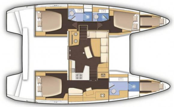 Cat Lagoon 42 available for charter in Parham Town-149154-0