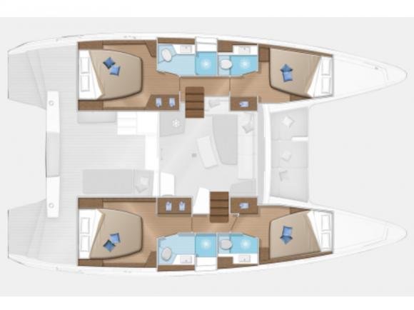 Katamaran Lagoon 42 Yachtcharter in Aktion-160737-0