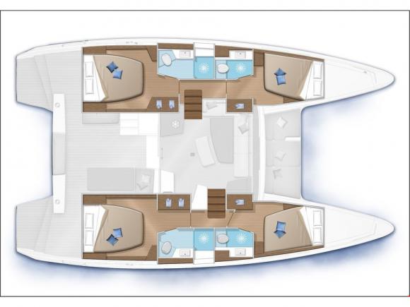 Cat Lagoon 42 available for charter in Parikia-188934-0