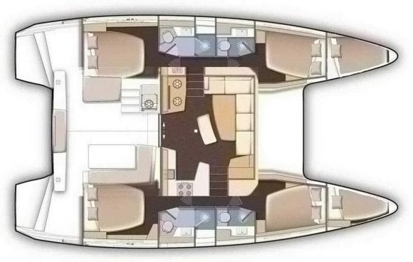 Katamaran Lagoon 42 Yachtcharter in ACI Marina Split-192377-0