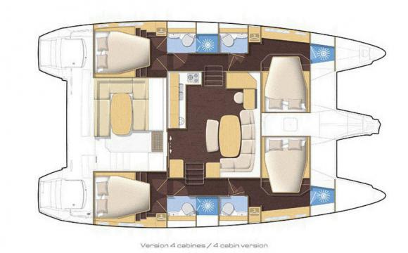 Cat Lagoon 421 for rent in Marina Eczanesi-136984-0