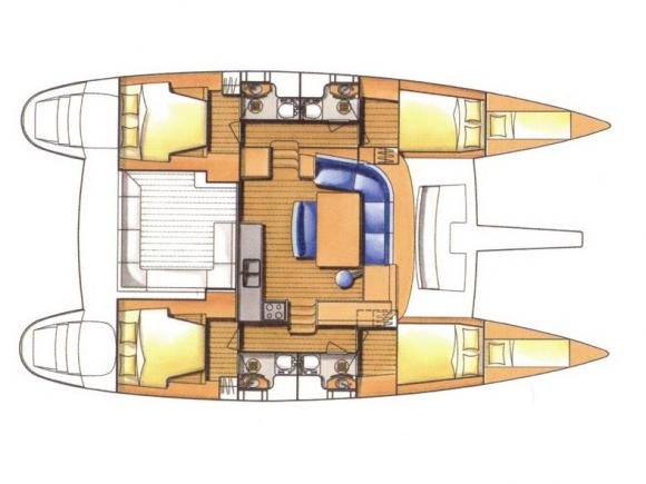 Catamaran Lagoon 440 for hire in Marina Villa Igiea-21789-0