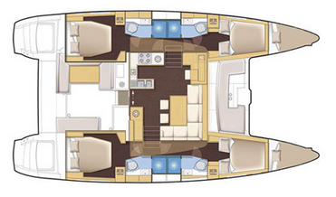 Kat Lagoon 450 chartern in ACI Marina Trogir-100907-0