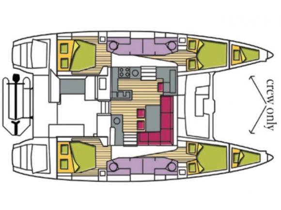 Kat Lagoon 450 F Yachtcharter in Saint Georges-187867-0