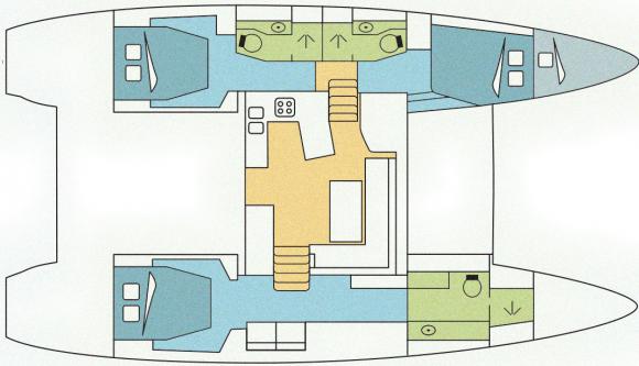 Cat Lagoon 450 F for hire in Hodges Creek Marina-136134-0