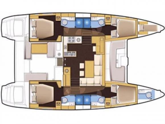 Cat Lagoon 450 F for rent in Marmaris-164624-0