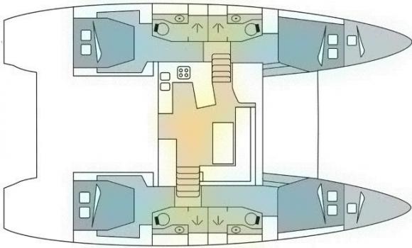 Catamaran Lagoon 450 F for rent in Ajaccio-182236-0