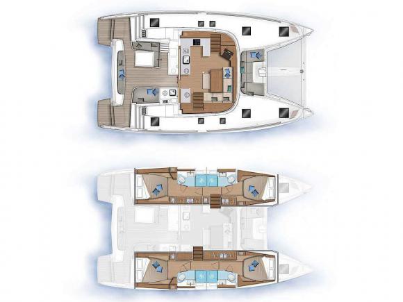 Katamaran Lagoon 46 Yachtcharter in Marina Alimos Kalamaki-182757-0