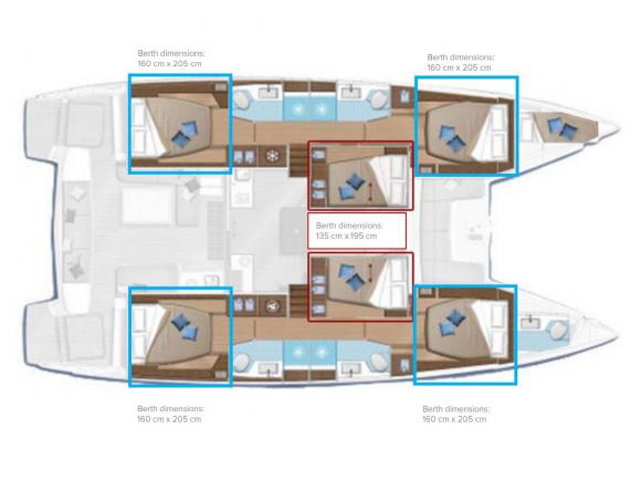 Cat Lagoon 50 available for charter in Marina Kastela-142350-0