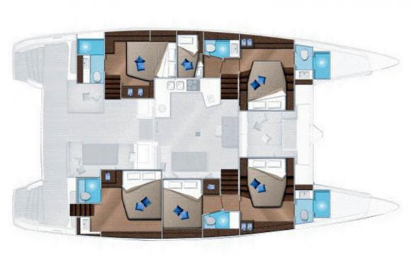 Cat Lagoon 52 F for rent in Seget-122636-0