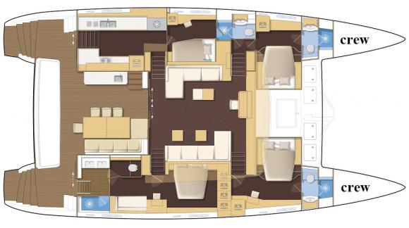 Katamaran Lagoon 620 Yachtcharter in Trogir-126537-0