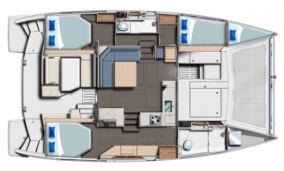 Catamaran Leopard 40 for charter in Maya Cove-146950-0