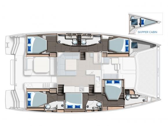 Catamaran Leopard 50 PC for rent in Kastel Gomilica-160734-0