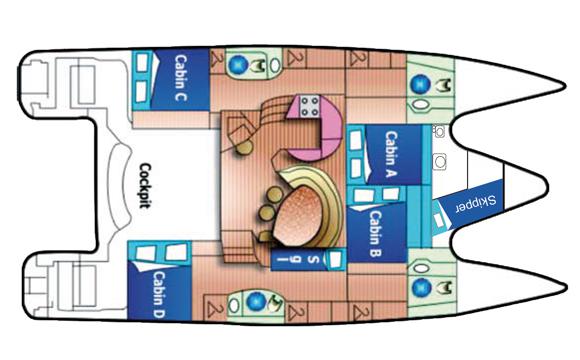 Cat Privilege 465 for rent in ACI Marina Trogir-129110-0