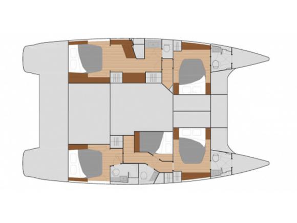 Catamaran Saba 50 for charter in Old Port of Mykonos City-108626-0