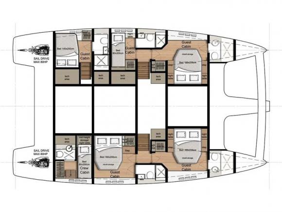 Cat Sunreef 50 available for charter in Ribishi-186654-0
